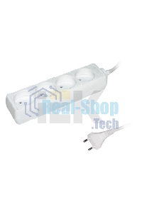 Удлинитель 4х3 м без заземл. 10А IP20 У4 2P ИЭК WYP10-06-04-03-N