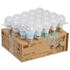 Лампа cветодиодная IEK LED A60 шар 11Вт 230В 4000К E27