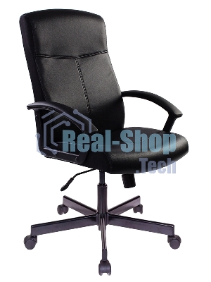 Кресло Бюрократ DOMINUS-BL черный, экокожа