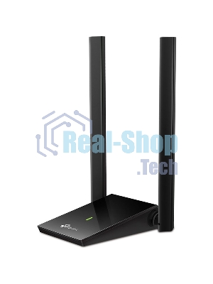 Адаптер TP-Link AC1300Mbps Dual-band High-Gain wireless USB adapter, 867Mbps at 5G and 400Mbps at 2.4G, two high gain antennas, USB 3.0, USB extension cable, support wave 2 MU-MIMO, full compatible with Windows and macOS.