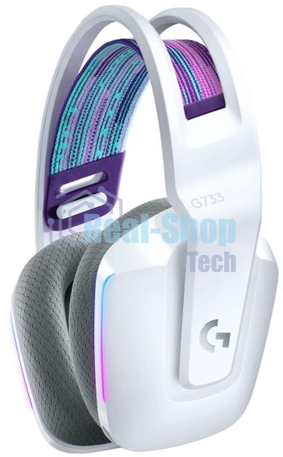 Гарнитура беспроводная LOGITECH G733 LIGHTSPEED Wireless RGb Gaming Headset - белый - 2.4GHZ - EMEA