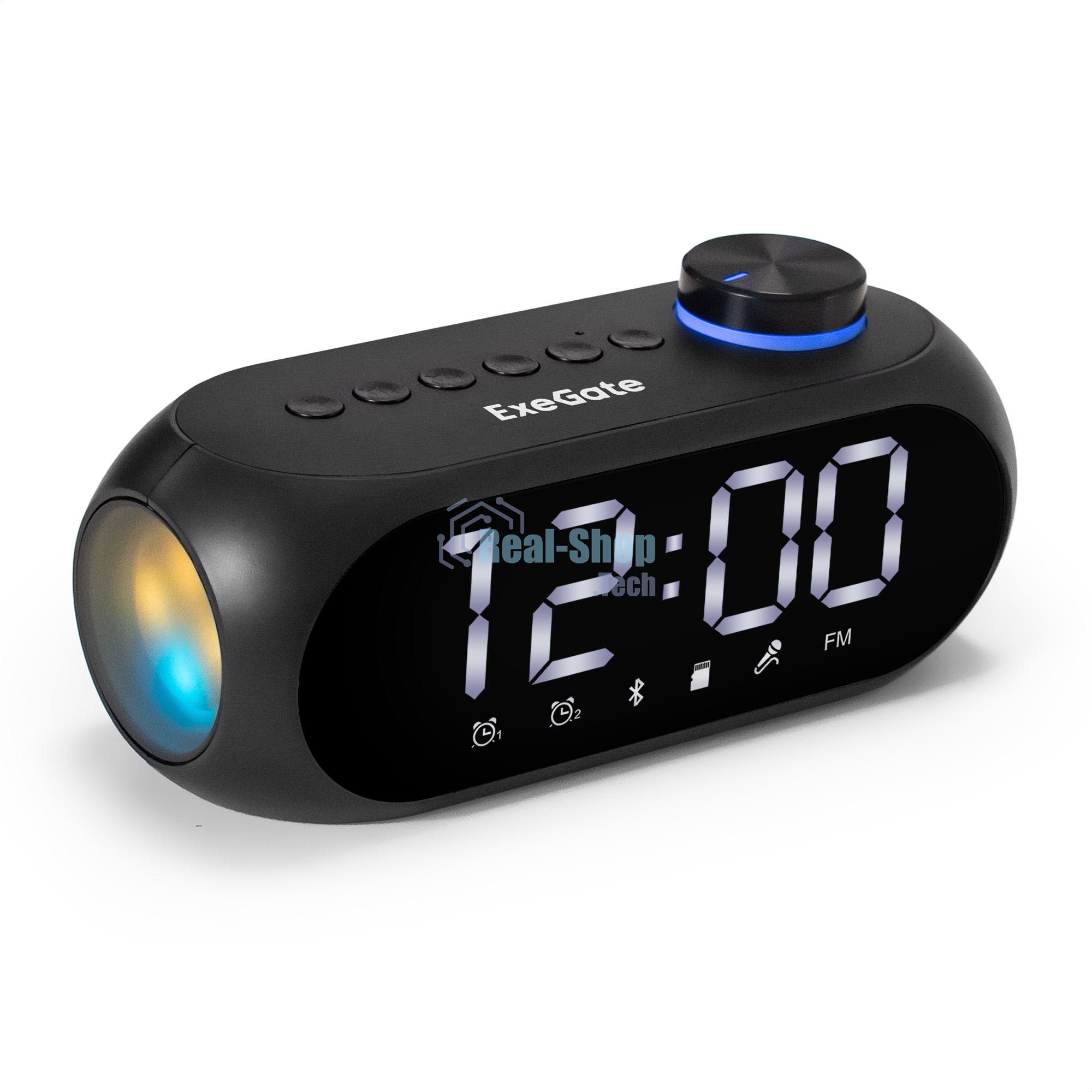 Колонка-часы ExeGate Yo 520 Bluetooth 3 Вт черный