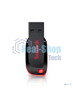 Флешка USB Sandisk CZ50 Cruzer Blade (SDCZ50-064G-B35), 64Gb, USB 2.0, R/W 15/4, черный/красный