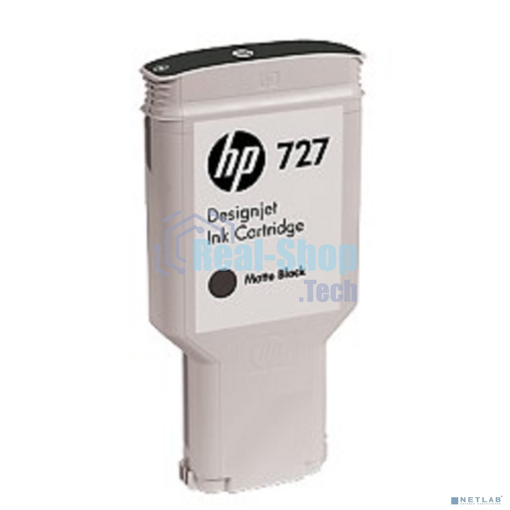 Картридж струйный HP 727 C1Q12A черный матовый, 300мл, для Designjet T920/T1500/T2500