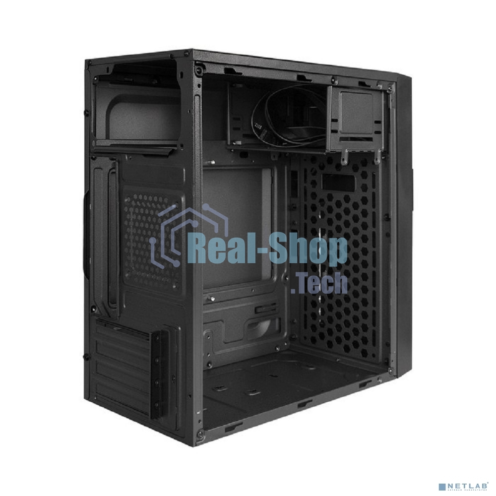 Компьютерный корпус Minitower ExeGate EX291142RUS BAA-105-01-AAA450 (mATX, БП AAA450 с вент. 8см, 2*USB, аудио, черный)