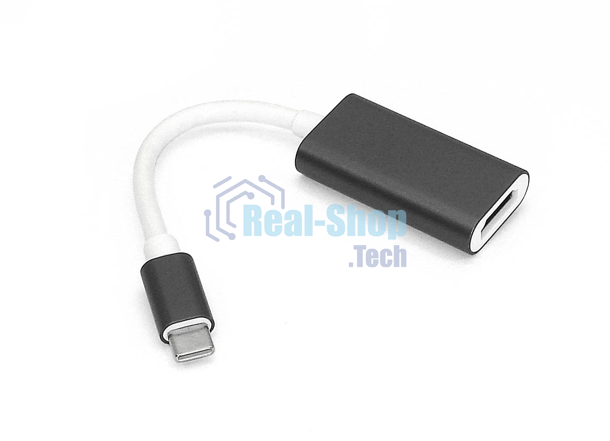 Адаптер Type-C на HDMI 4K, серый