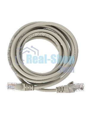 Кабель GoPower PATCH RJ-45(M)-RJ-45(M) 00-00029036 3M серый