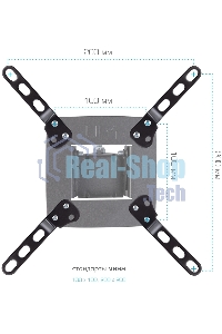 Удлинитель для кронштейнов Kromax ADAPTER-200, черный, 80 шт/уп, Адап. стал. унив. для TV, max VESA 200x200 мм., max вес 20 кг.