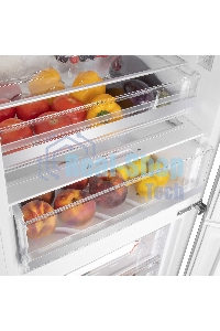 Холодильник Maunfeld MFF185NFW Inverter белый двухкамерный 240/100 л морозилка снизу, No Frost