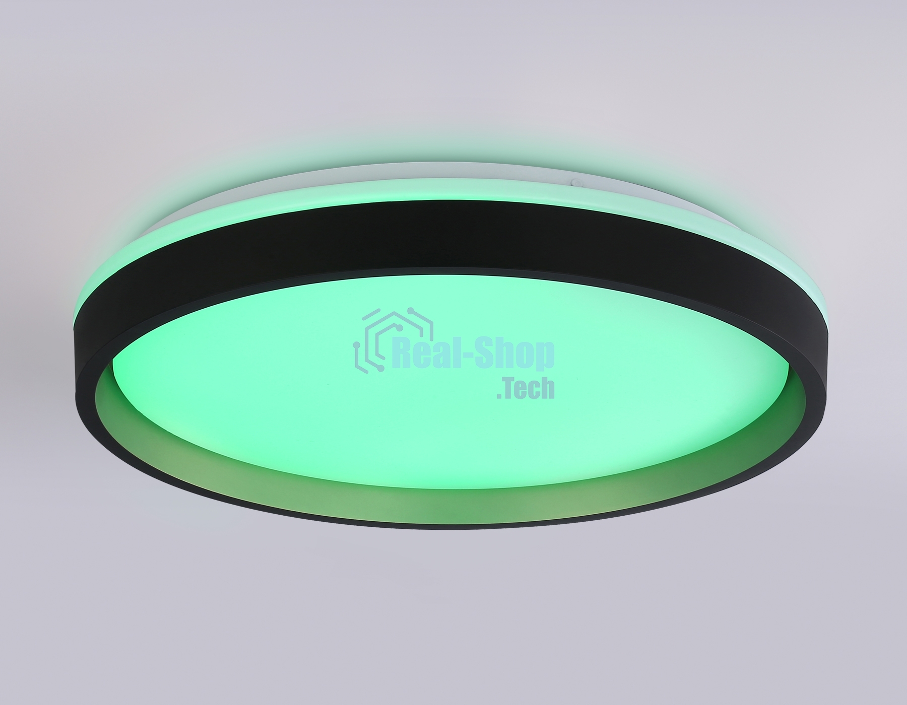 Светодиодный светильник RGB Ambrella light FZ610 BK/GD черный/золото IP20 66W 3000K-6500K+RGB D490*85 (ПДУ ИК)