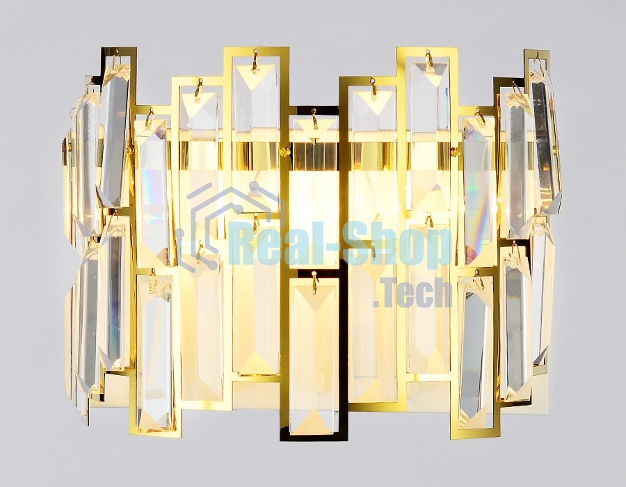 Светильник Ambrella light TR5055 GD/WH/CL золото/белый/прозрачный E14/2 max 40W 250*200*140