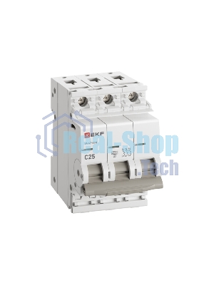 Выключатель автоматический модульный 3п 25А C 4.5кА ВА 47-63N PROxima EKF M634325C
