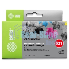 Картридж струйный Cactus CS-CLI521C/M/Y трехцветный (3 x 8,4 мл) для Canon Pixma iP3600/iP4600/iP4700/MP540/MP550/MP560/MP620/MP630/MP640/MP980/MP990/MX860/MX870