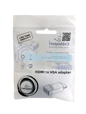 Переходник HDMI-VGA Cablexpert A-HDMI-VGA-02, 19M/15F, Jack3.5 аудиовыход