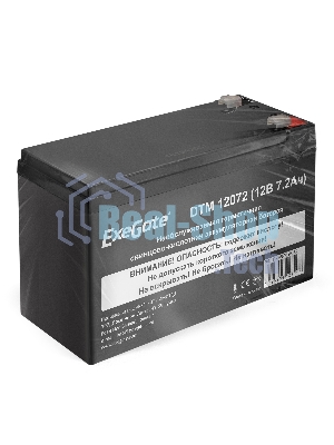 Батарея для ИБП ExeGate EX285952RUS DTM 12072 (12V 7,2Ah, клеммы F1)
