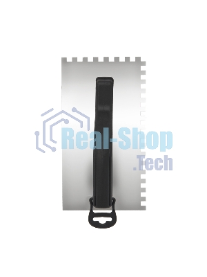 Гладилка нержавеющая Rexant 130х270 мм, зуб 8х8 мм, пластиковая ручка