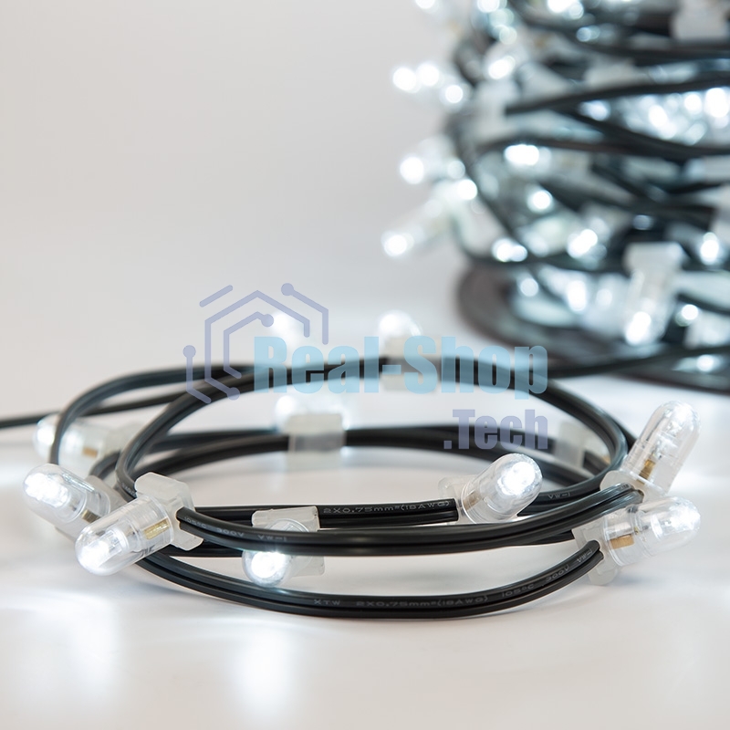 Гирлянда Neon-night LED ClipLight 12V 150 мм, цвет диодов белый
