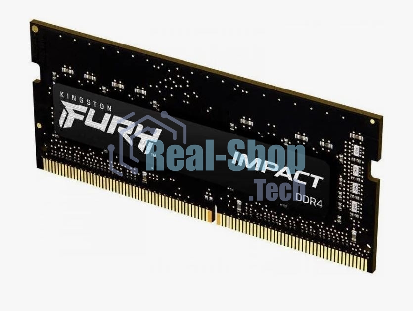 Оперативная память Kingston Fury Impact, DDR4, 16GB (1x16GB), 3200MHz, CL20, SO-DIMM