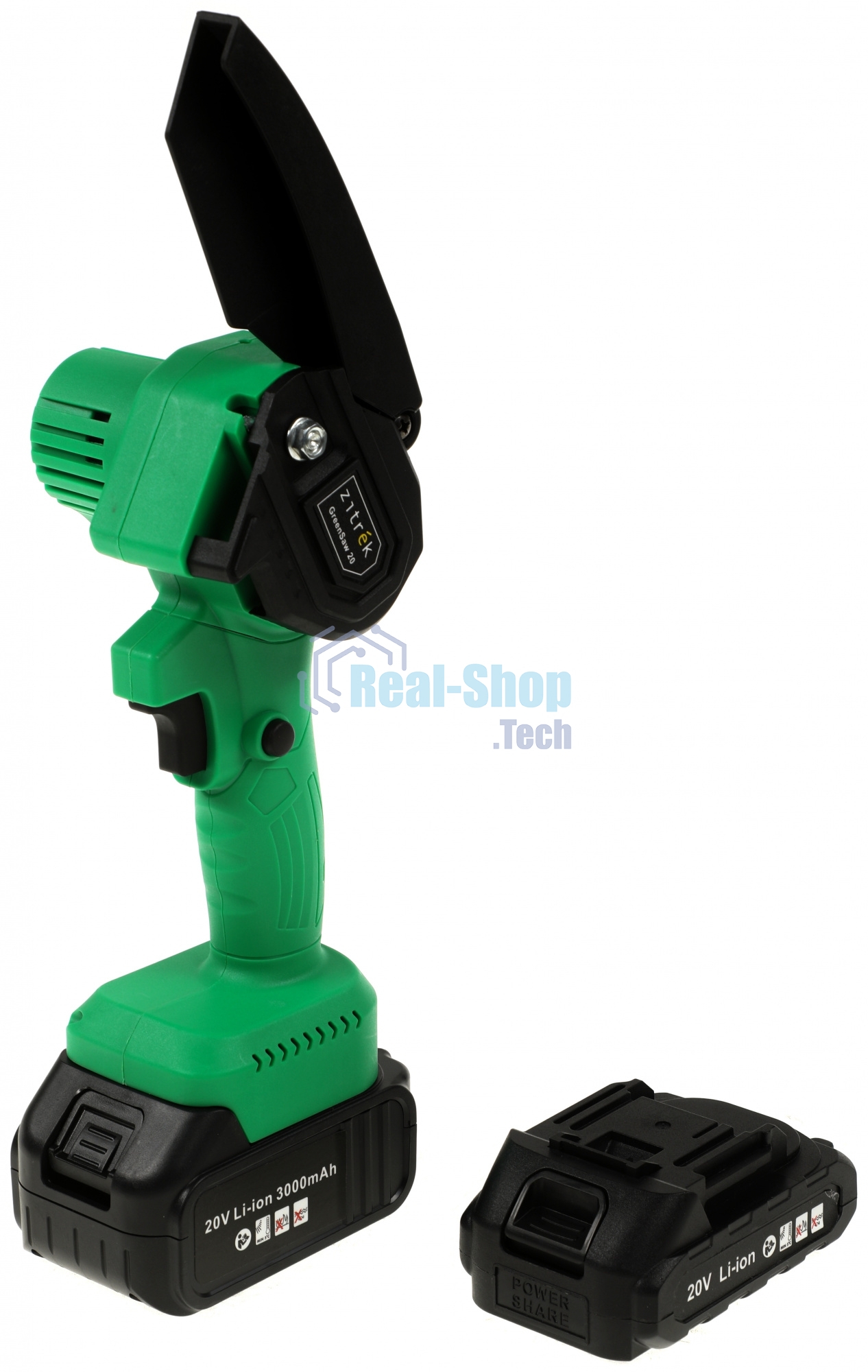Пила цепная аккумуляторная ZITREK GreenSaw 20 Extra power 20В, 3А·ч Li-ion аккум. 1шт, 1,5А·ч Li-ion аккум. 1шт, ЗУ