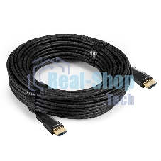 Активный оптический кабель HDMI ExeGate EX-CC-HDMI2-20.0 (19M/19M, v2.0, 20м, 4K UHD, Ethernet, позолоченные контакты)
