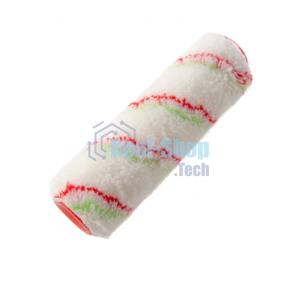 Валик Сибртех сменный Эмали, 180 мм, ворс 12 мм, D 36 мм, D ручки 6 мм, полиамид, полиакрил