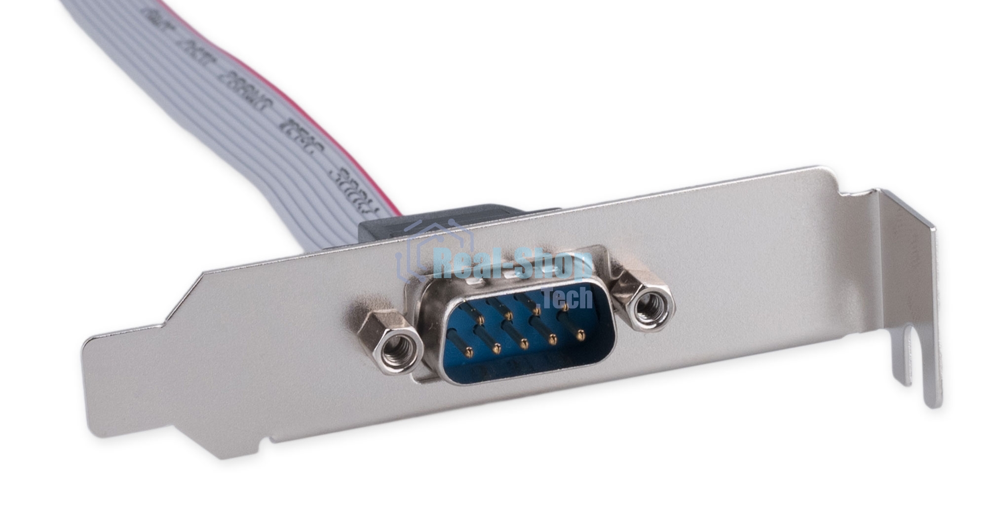 Планка на заднюю панель низкопрофильная Cablexpert CCDB9RECEPTACLE-LP, 1 порт COM/RS-232/DB9-M
