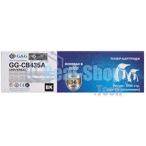 Картридж G&G аналог HP CB436A/Canon 713 2k с чипом