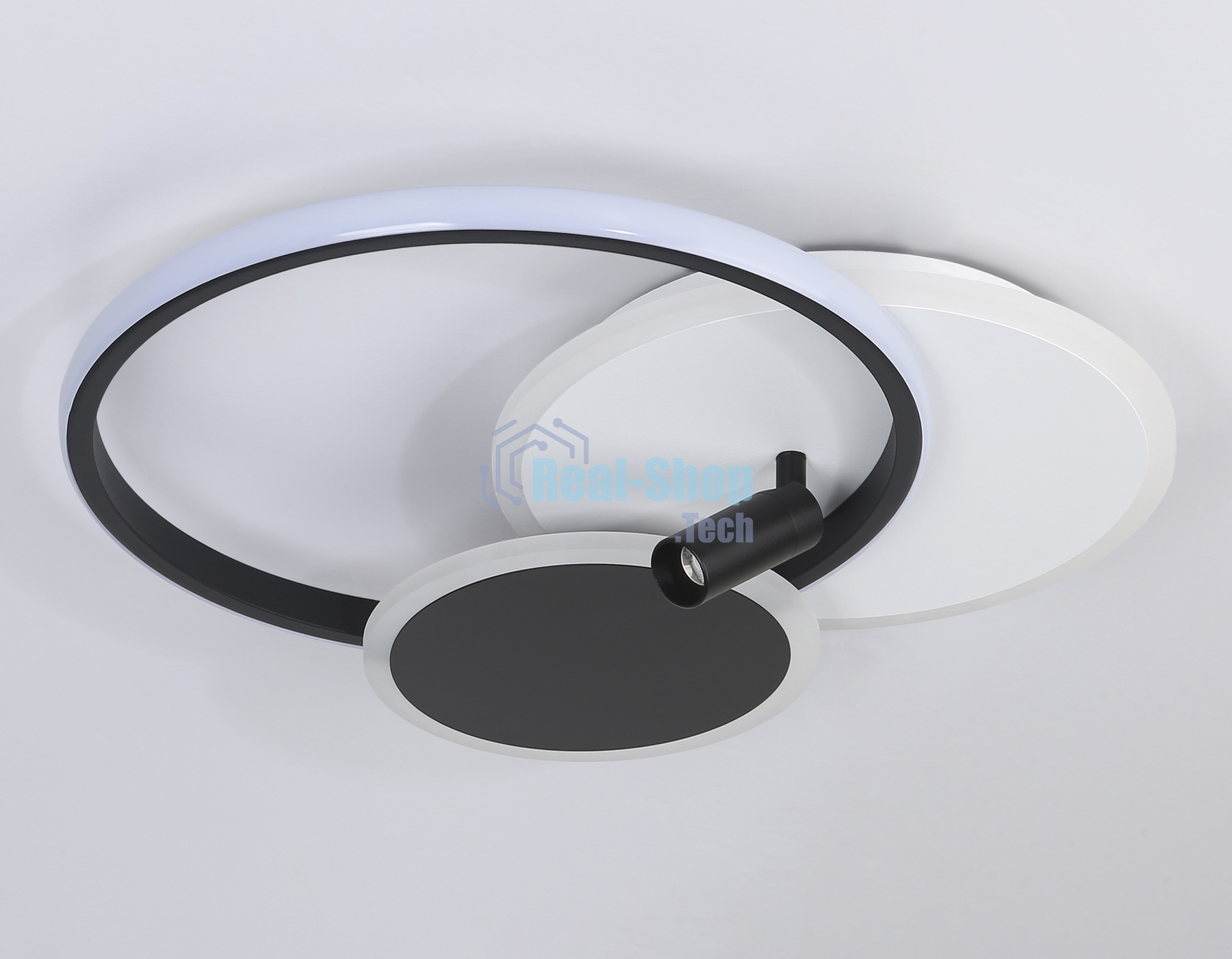 Светильник Ambrella light FL5118/3+1 WH/BK белый/черный 64W 3000K/4200K/6400K+4200K 480*425*110 (ПДУ ИК)