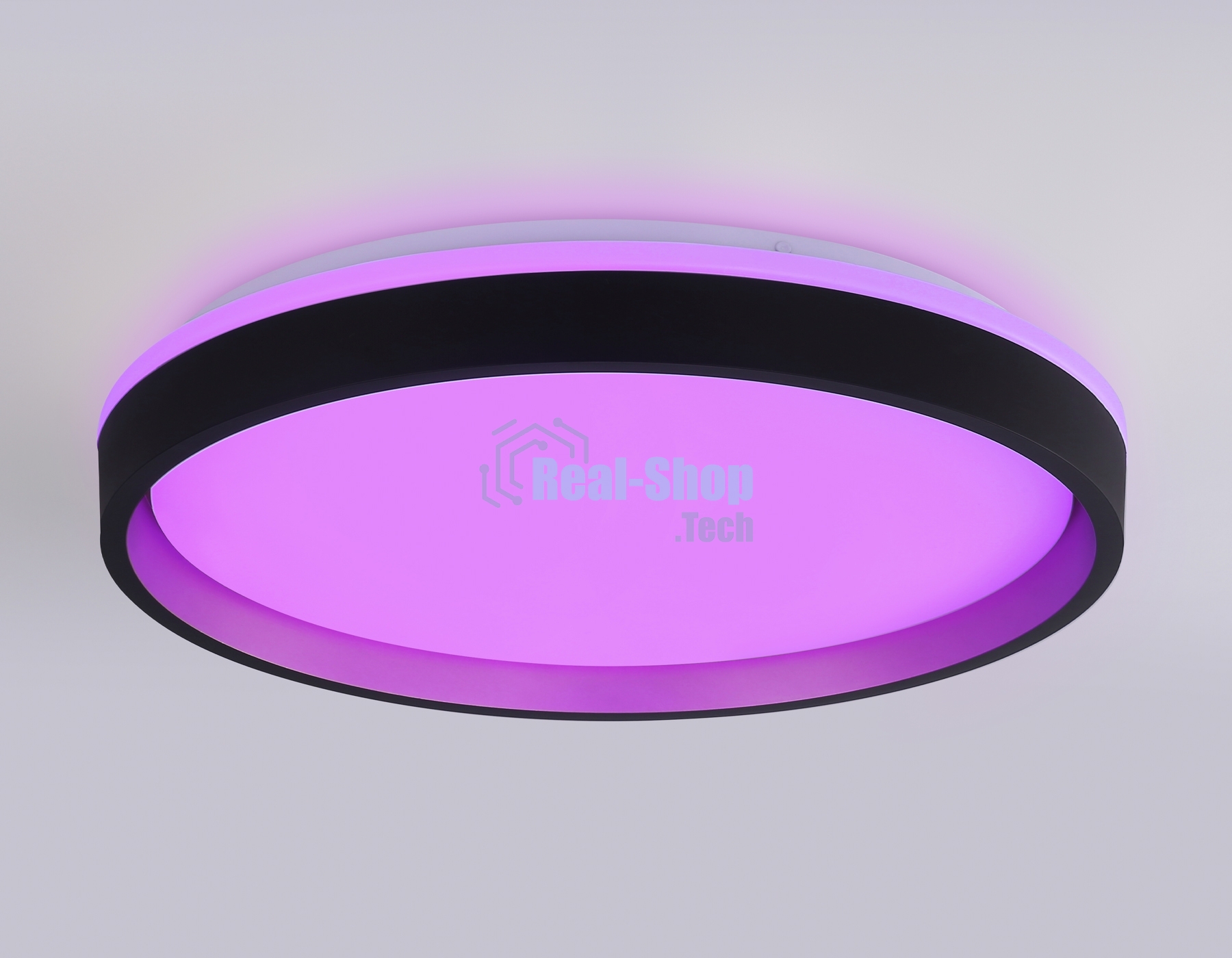 Светодиодный светильник RGB Ambrella light FZ610 BK/GD черный/золото IP20 66W 3000K-6500K+RGB D490*85 (ПДУ ИК)