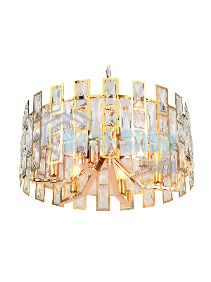 Светильник Ambrella light TR5061/6 GD/CL золото/прозрачный E14/6 max 40W D500*938