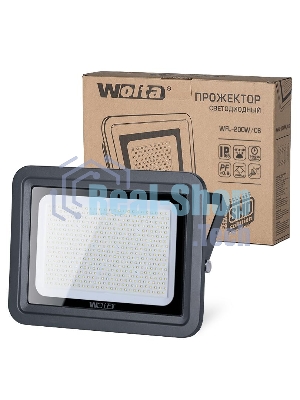 Светодиодный прожектор WOLTA WFL-200W/06 5500K, 200 W SMD, IP 65,цвет серый, слим
