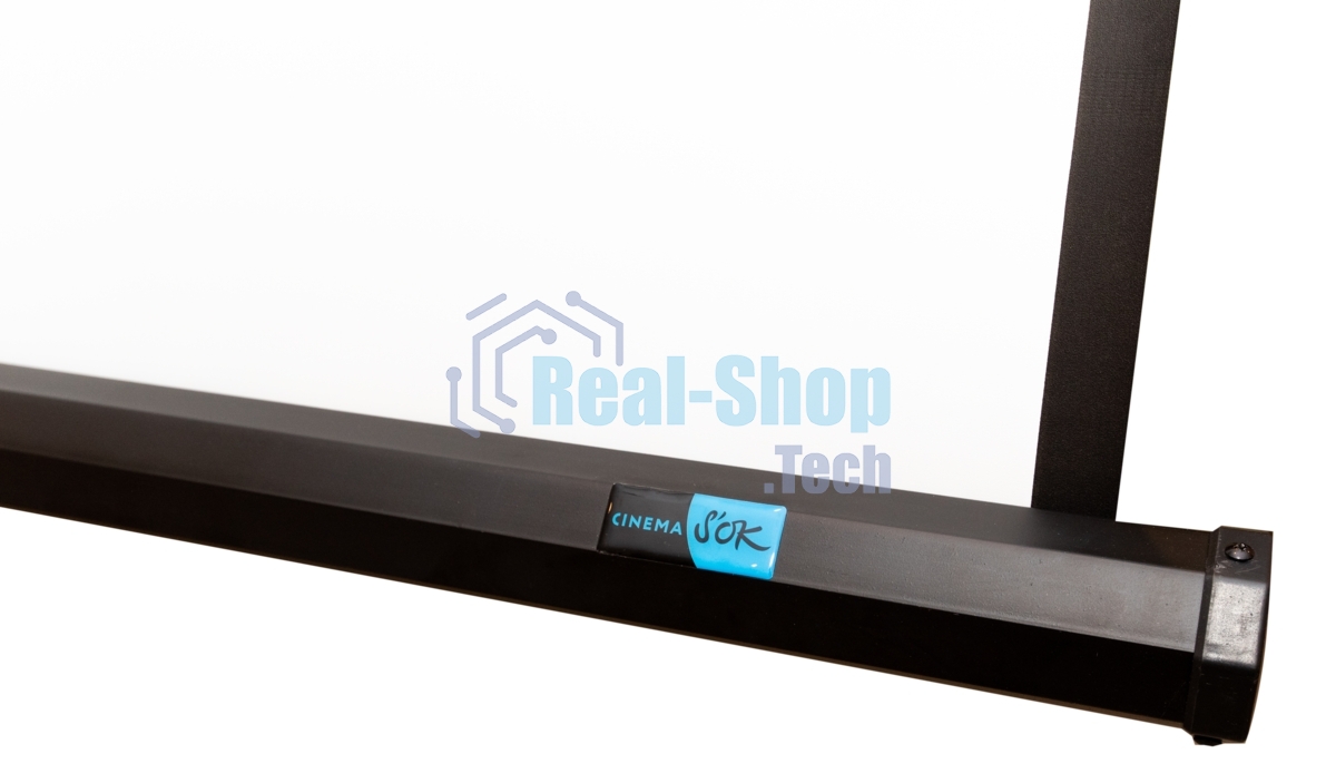 Экран 150x150 см TriScreen 1:1 напольный рулонный белый84' Matt White (MW), черный корпус