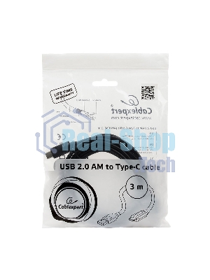 Кабель Cablexpert CCP-USB2-AMCM-10 USB2.0 AM/USB3.1TypeC, 3м, 