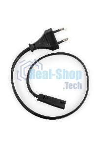 Кабель питания для ноутбуков, аудио/видео техники Gembird PC-184-VDE-0.5М, 0,5м, VDE, 2-pin, черный, пакет