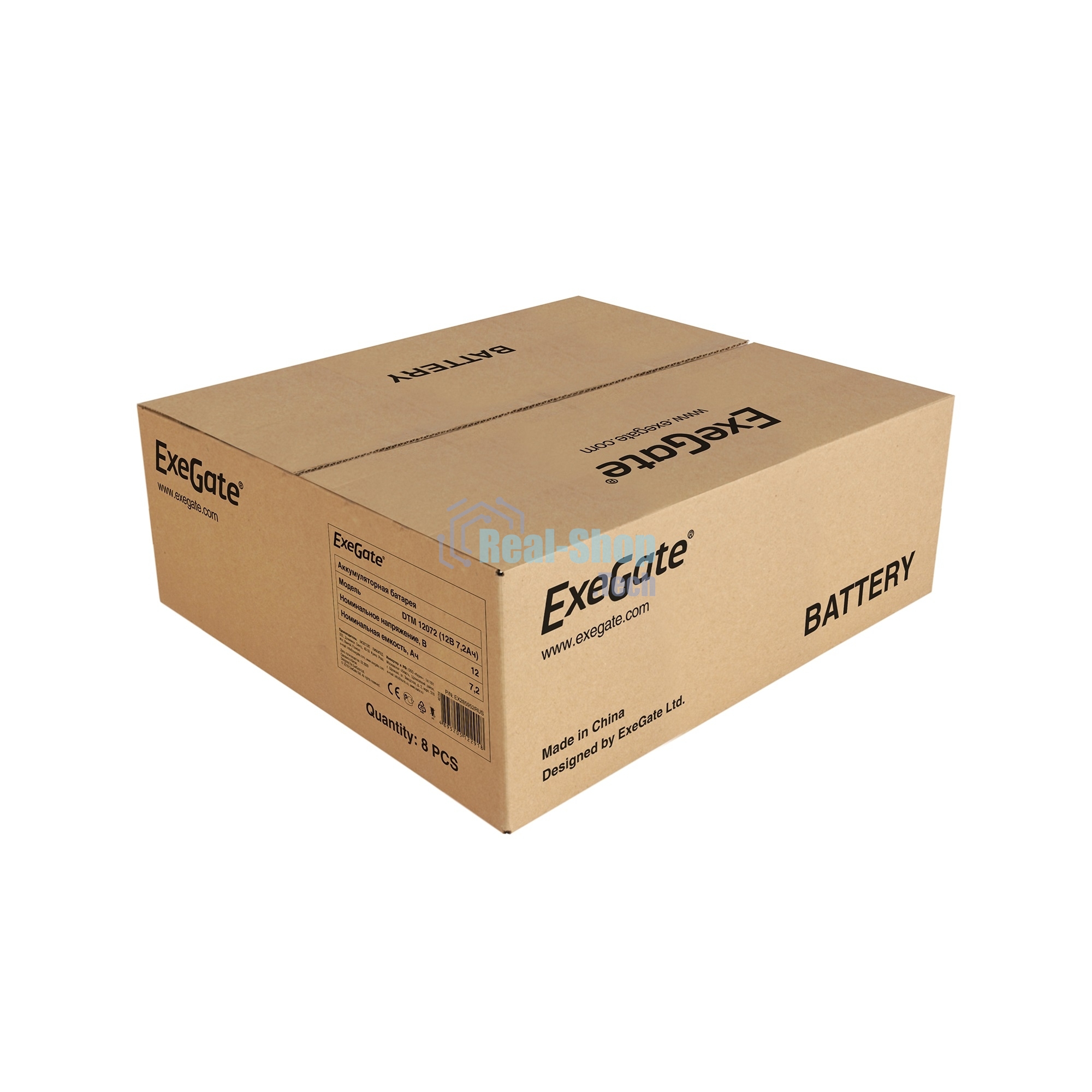 Батарея для ИБП ExeGate EX285952RUS DTM 12072 (12V 7,2Ah, клеммы F1)
