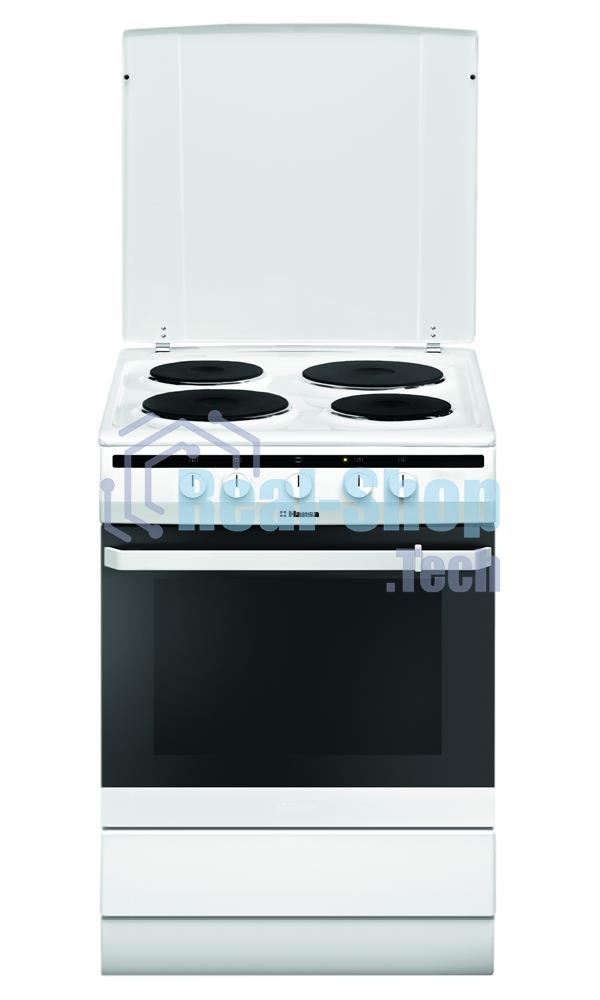 Плита электрическая Hansa FCEW63010 белый, конфорок 4 шт, духовка 69 л, 60 см x 85 см x 60 см