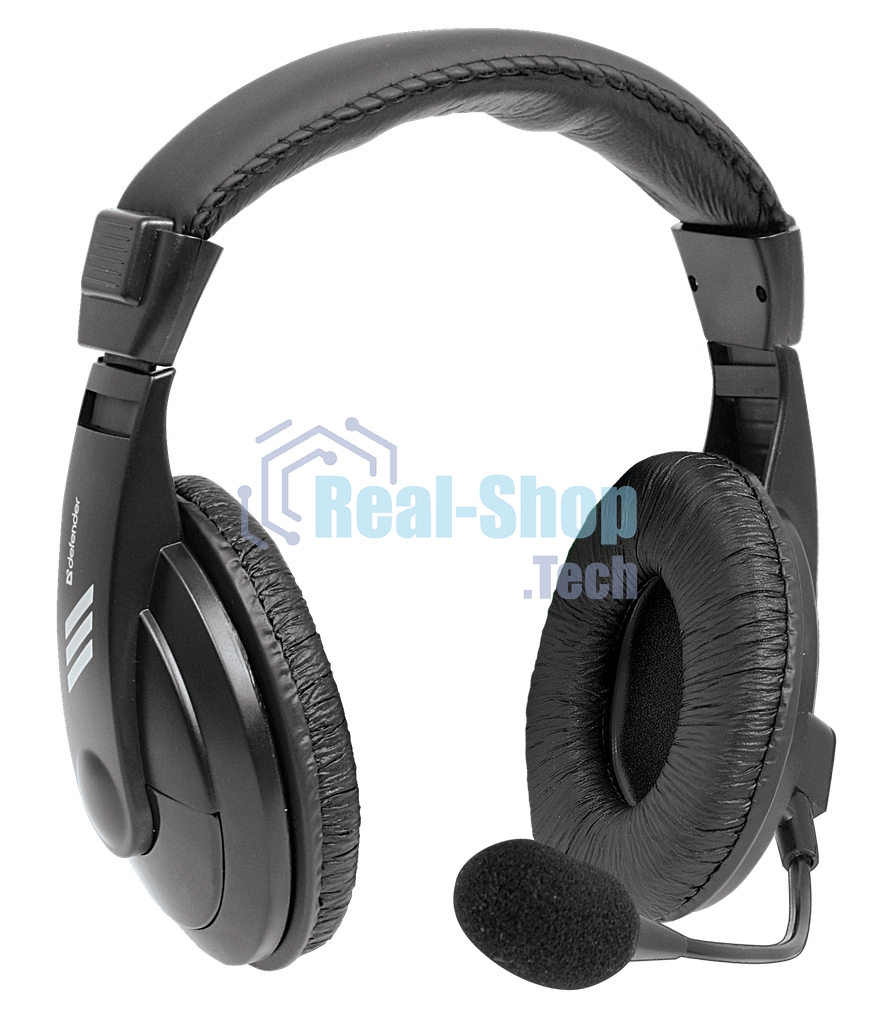 Гарнитура проводная Defender Gryphon 750U USB, черный, 1.8м кабель