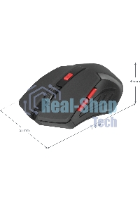 Мышь беспроводная Defender Accura MM-275 красный, 1600 dpi, радиоканал, USB, кнопки - 6