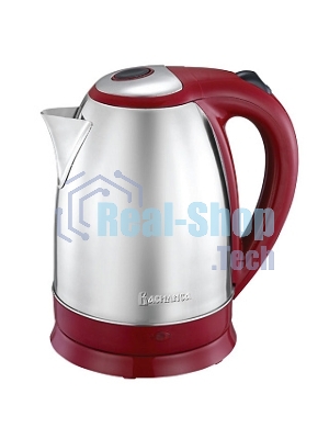 Чайник электрический ВАСИЛИСА ВА-1021 нерж. красный: 1500 Вт, 1,8 л (12)