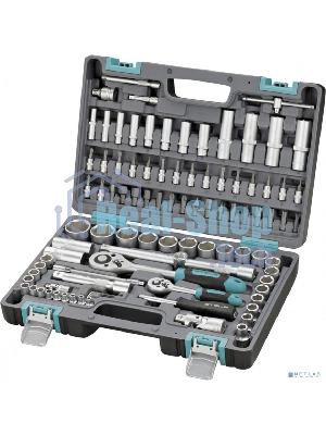 Набор инструментов Stels 14106 1/2'' 1/4'' CrV пластиковый кейс  94 предм.