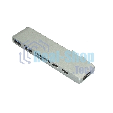 Адаптер сдвоенный Type-C на HDMI, USB 3.0*2 + Type-C* 2 + SD/TF для MacBook, серый