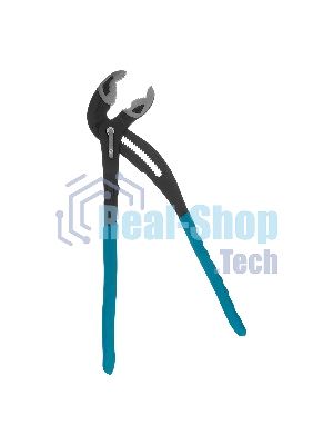 Клещи переставные Gross кнопочный механизм, обливные рукоятки, 400 мм