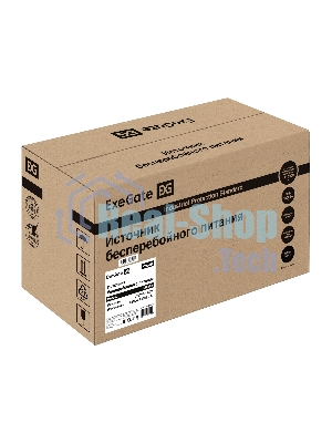 Источник бесперебойного питания ExeGate Power NB-2200.LED.AVR.8C13.USB (2200VA/1300W, LED, AVR, 8*C13, USB, батарея 12V 9Ah - 2 шт., металлический корпус, Black)