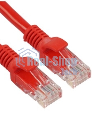 Патч-корд UTP Cablexpert cat.6, 0.5м, литой, многожильный, красный