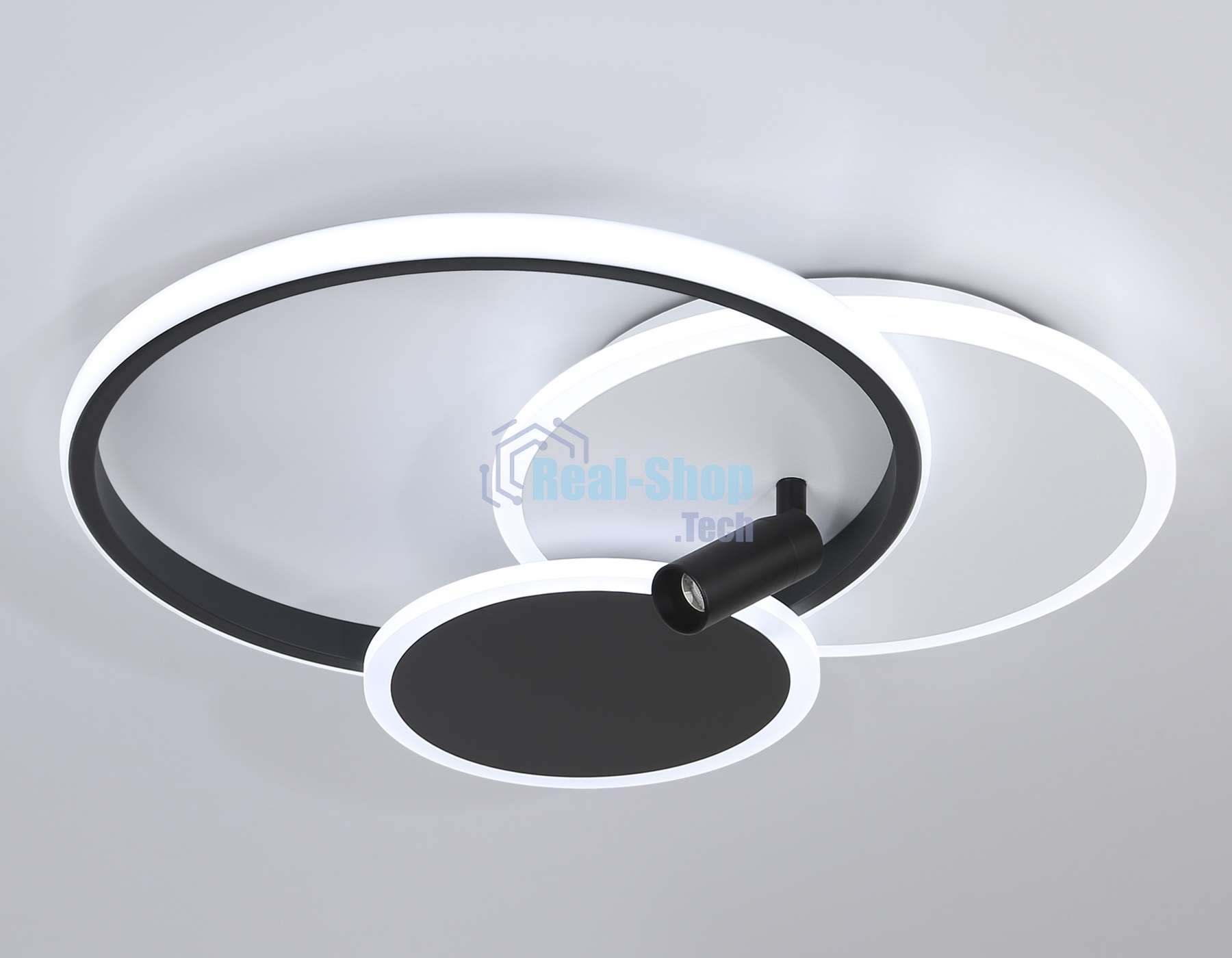 Светильник Ambrella light FL5118/3+1 WH/BK белый/черный 64W 3000K/4200K/6400K+4200K 480*425*110 (ПДУ ИК)