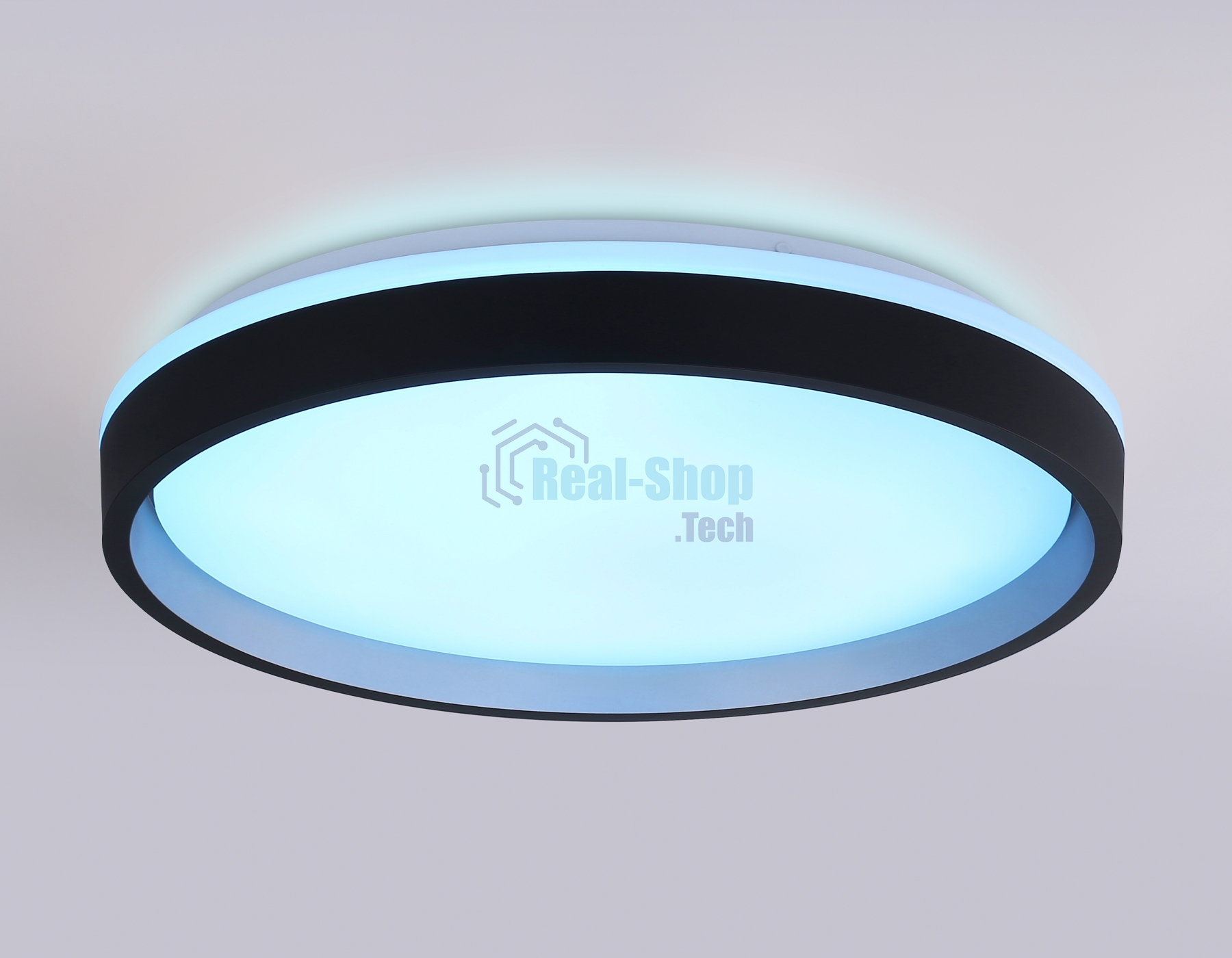 Светодиодный светильник RGB Ambrella light FZ610 BK/GD черный/золото IP20 66W 3000K-6500K+RGB D490*85 (ПДУ ИК)