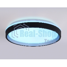 Светодиодный светильник RGB Ambrella light FZ610 BK/GD черный/золото IP20 66W 3000K-6500K+RGB D490*85 (ПДУ ИК)