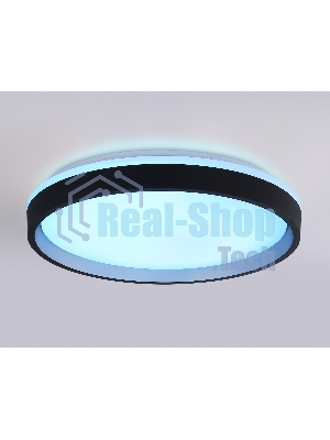 Светодиодный светильник RGB Ambrella light FZ610 BK/GD черный/золото IP20 66W 3000K-6500K+RGB D490*85 (ПДУ ИК)