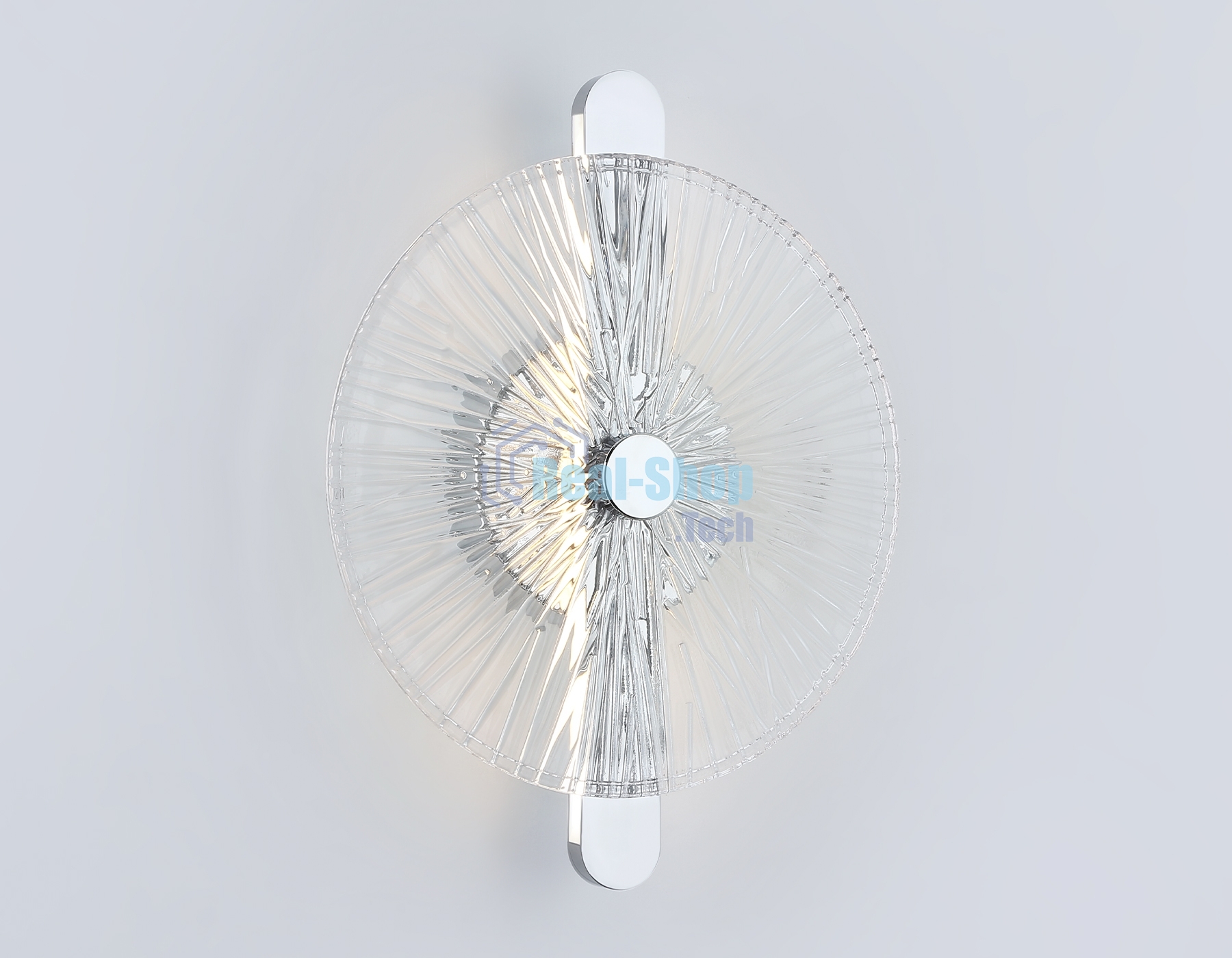 Настенный светодиодный светильник Ambrella light LH31141 СH/CL хром/прозрачный 13W 3000K 280*70*350