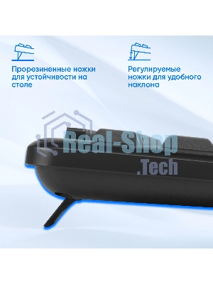 Клавиатура Oklick K225W беспроводная, радиоканал, чёрный